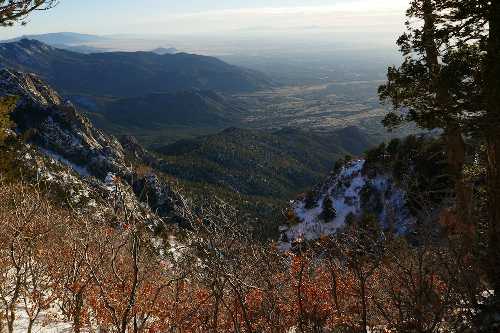 A view over Albuquerque from La Luz Trail