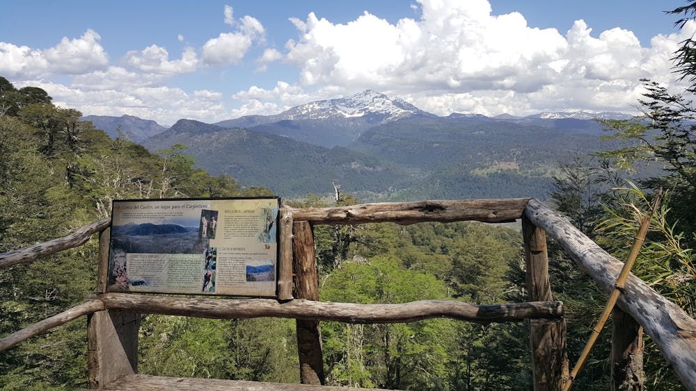 2nd lookout at Piedra Santa Trail