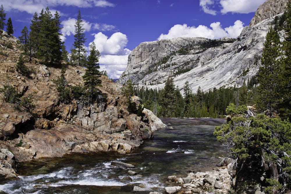 The Tuolumne River entering the canyon