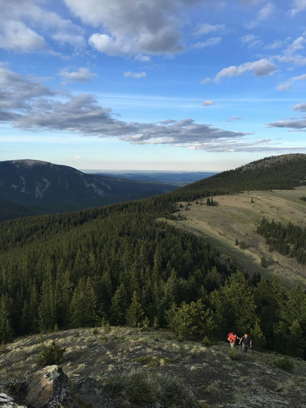 View towards Calgary from Powderface Ridge