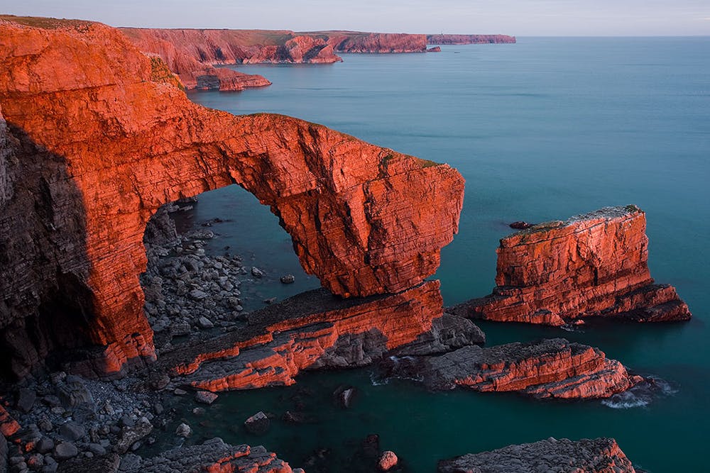 The Green Bridge of Wales in Pembrokeshire National Park