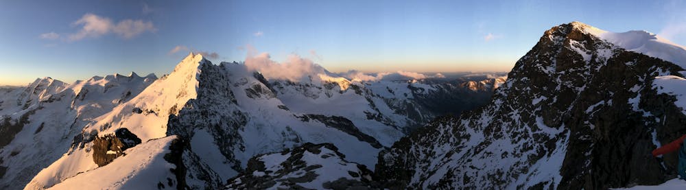 Panorama from the summit of Piz Morteratsch