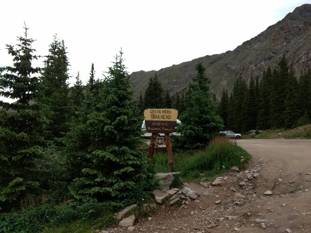 Beginning the well-signed trail to Grays Peak