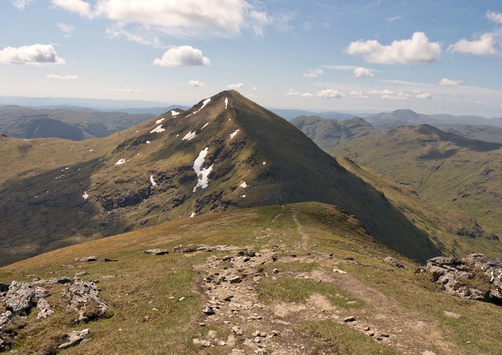 The summit cone of Stob Binnein, seen from Ben More