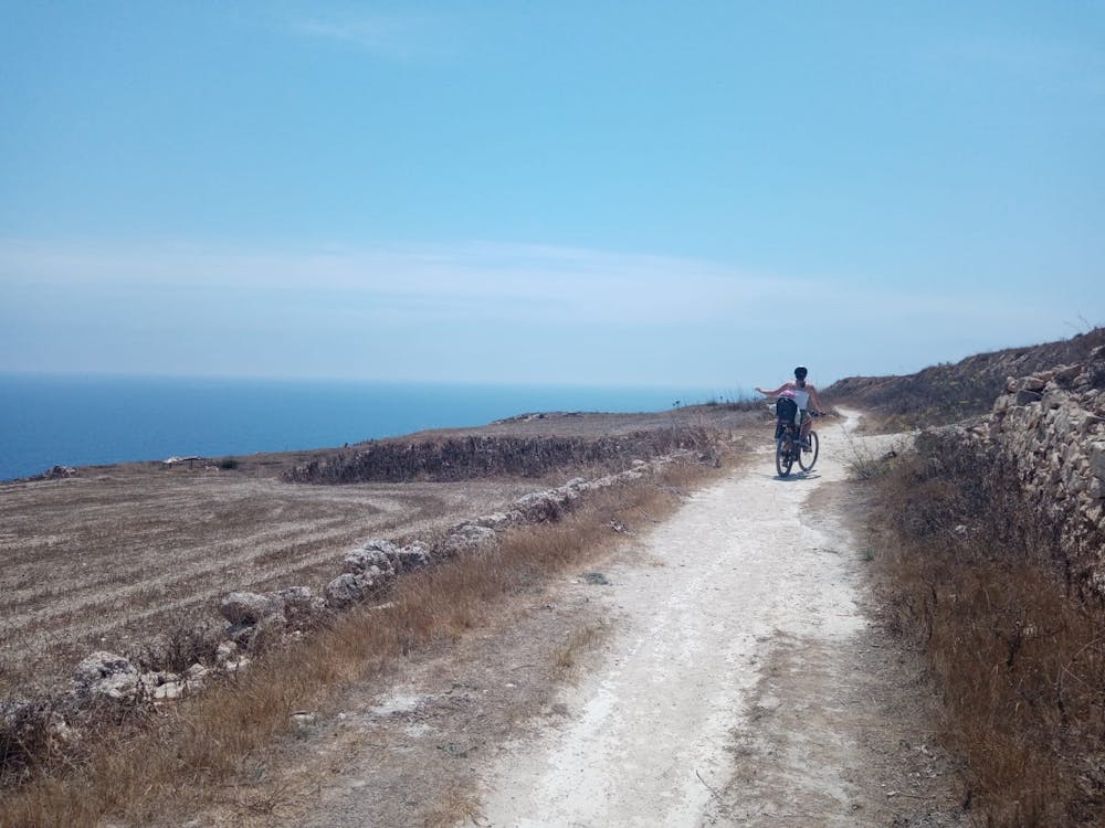 On a lovely track shortly after leaving Mgarr ix-Xini