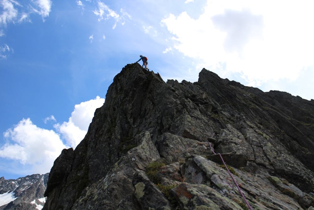 Nearing the top of the ridge