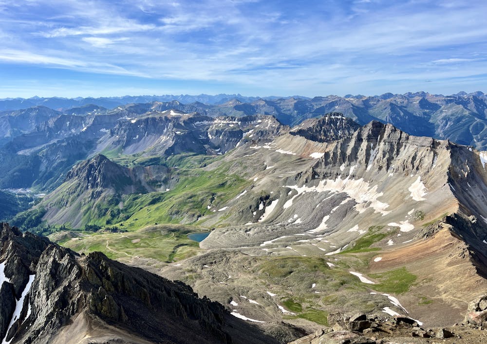 View from the summit of Sneffels