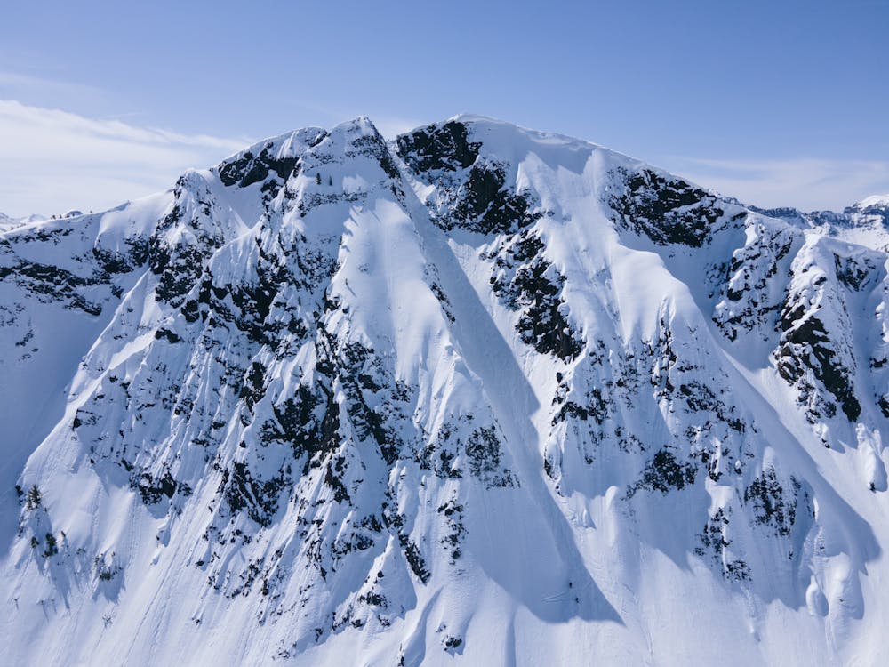 Drone Photo of Republic Mountain North Couloir 