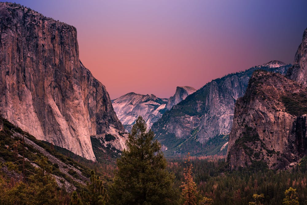 Yosemite at sunset
