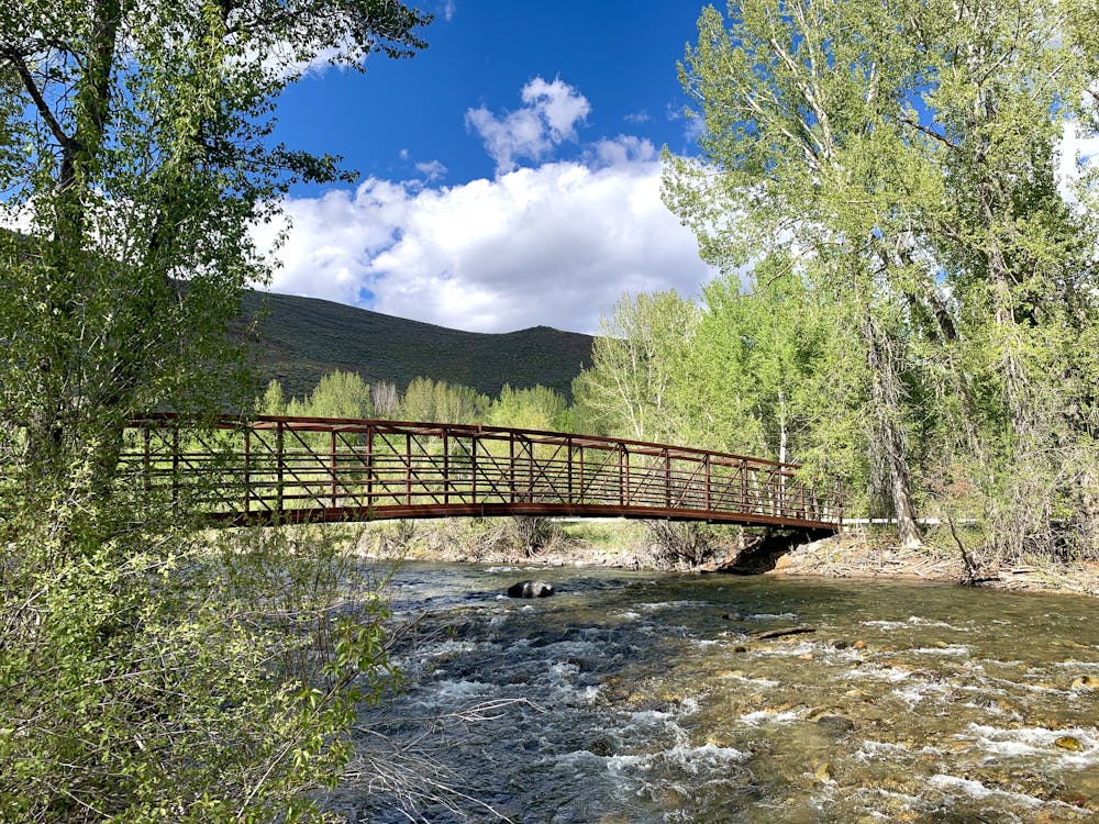 Bridge over the Big Wood River near the start of the loop