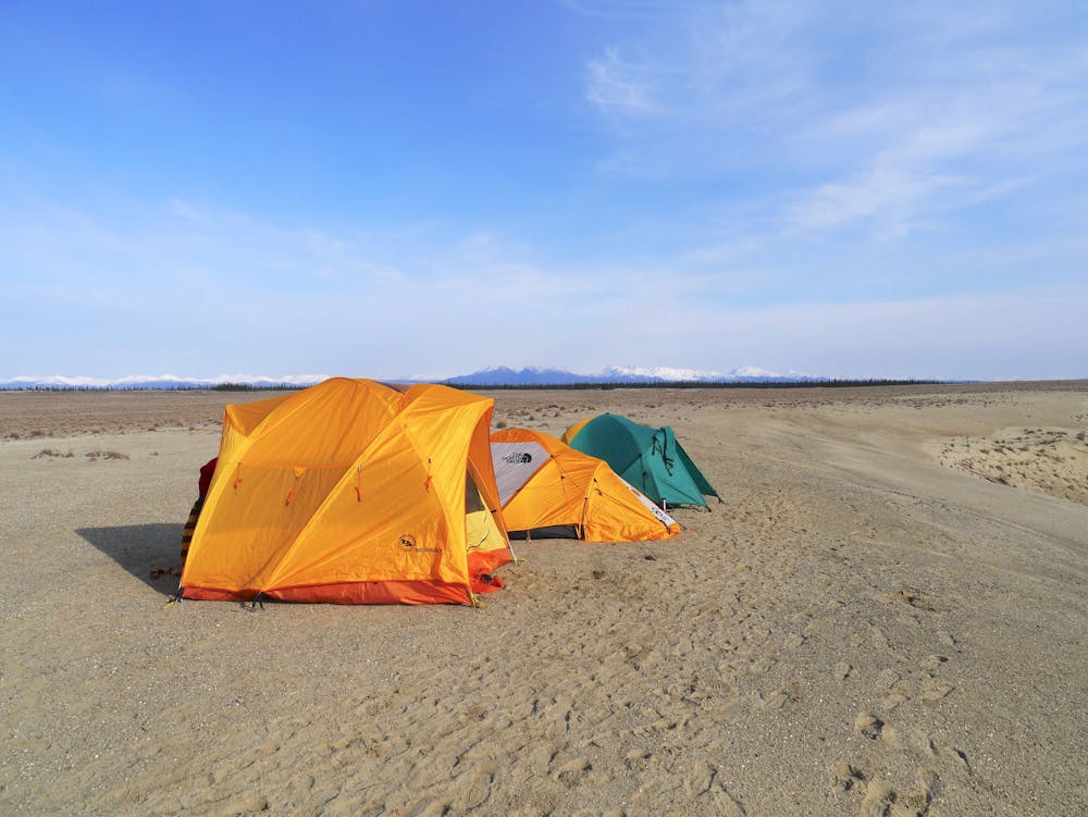 Camping on the dunes