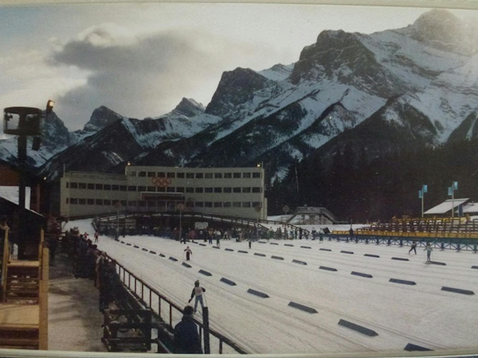 Canmore Nordic Center Cross Country Stadium During the 1988 Olympics