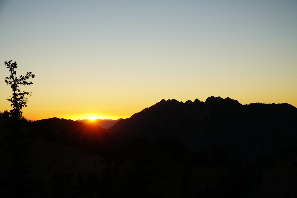 Sunset on Sunset Peak