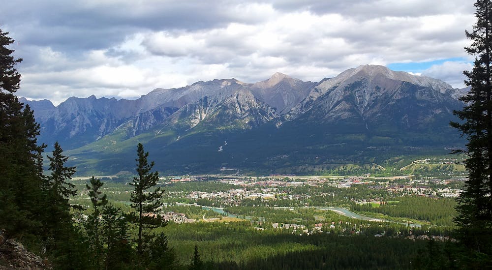 Canmore from "Highline" trail.