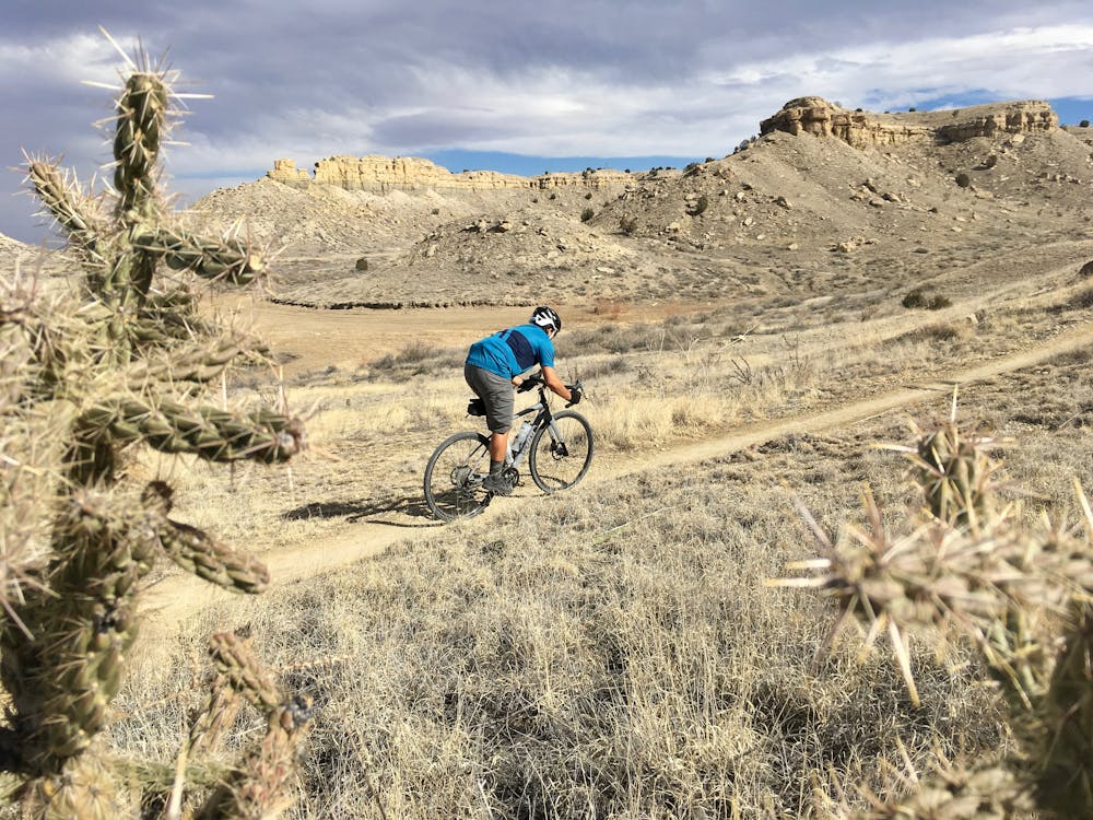 Riding the XC trails on a gravel bike. Rider: Greg Heil