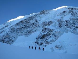 Monte Rosa Haute Route: Passo del Naso of Lyskamm Traverse and Pyramid Vincent Summit