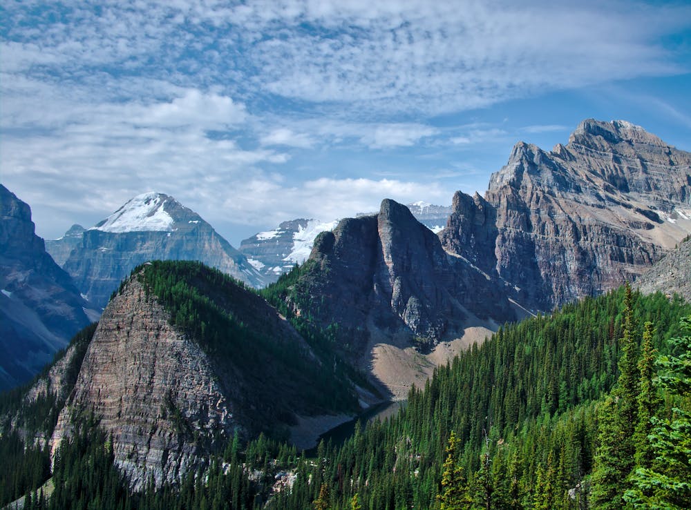 Rocky Mountain peaks seen from Little Beehive