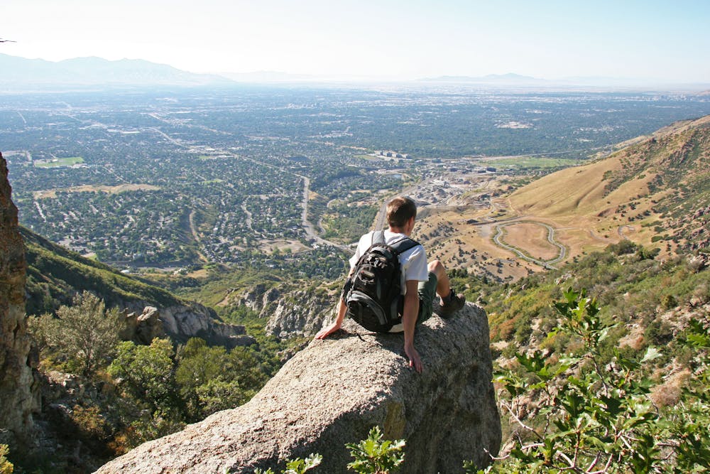 Ferguson Canyon. View of the Salt Lake Valley