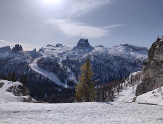 Ski mountaineering at Col dei Bos