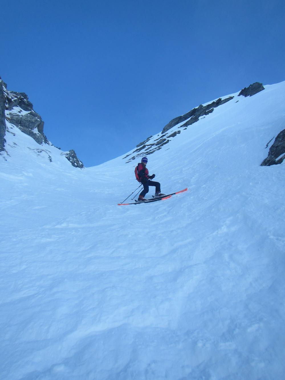 Isla in the couloir