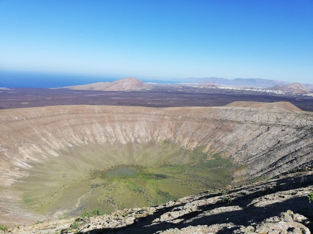 Looking across the crater from just below the summit.