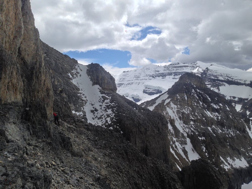 Crossing the traverse crux