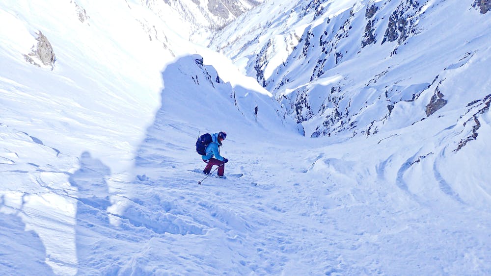 The start to the couloir