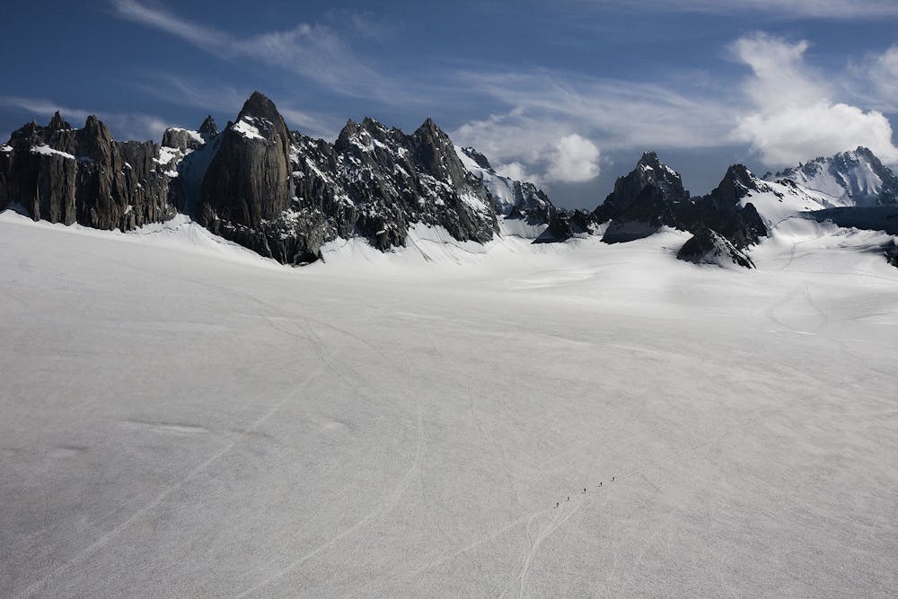 The vast Trient Glacier