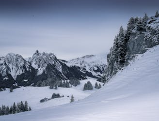 Snowshoeing hike to Les Monts Chevreuils