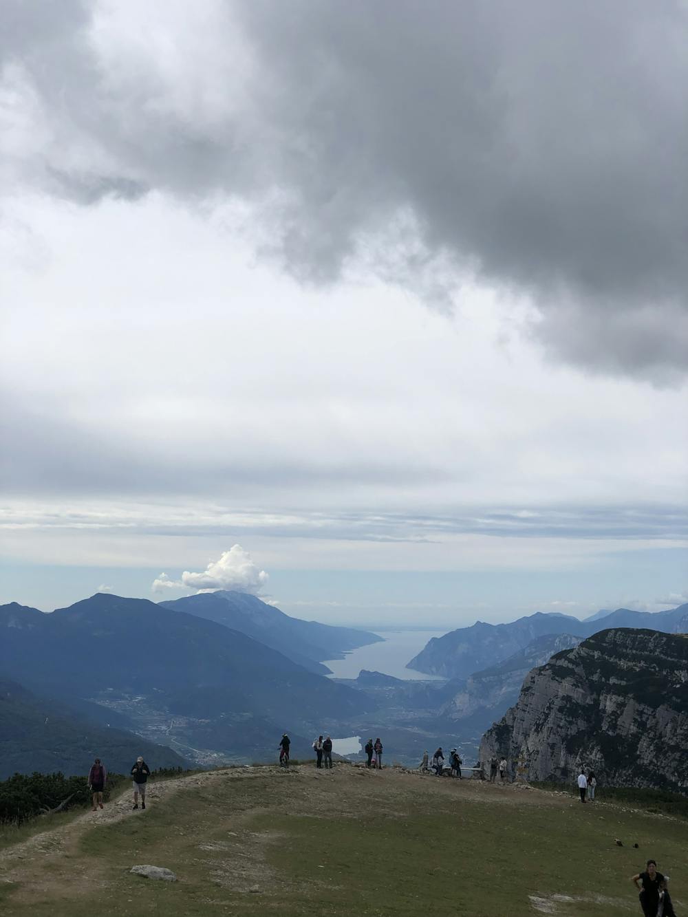 View from Cima Paganella over Garda Lake