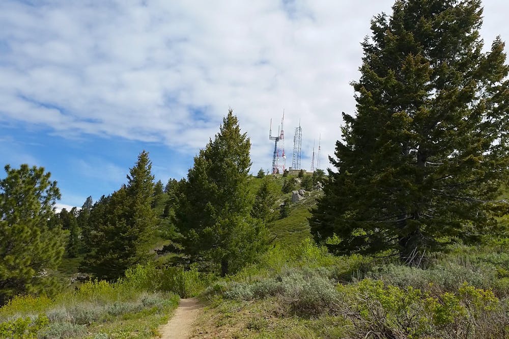 Radio towers on the mountain
