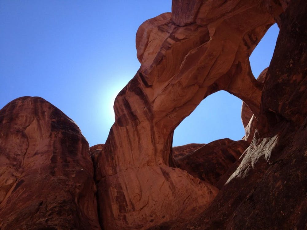 Double arches in the Fiery Furnace