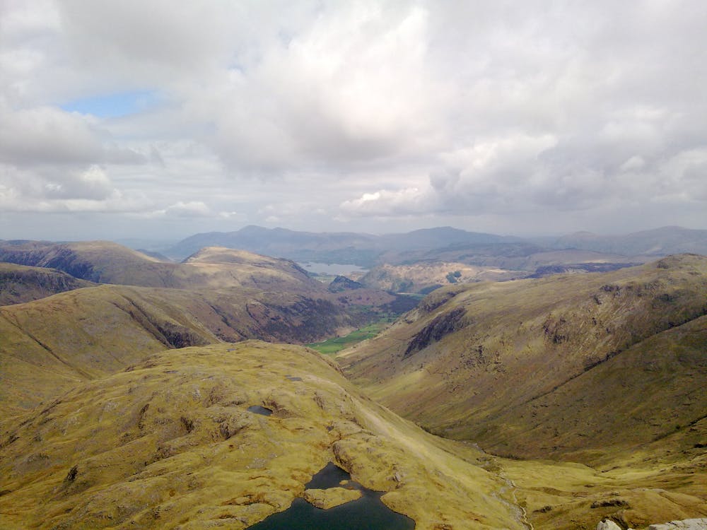 Seathwaite Fell and Borrowdale from Great End