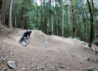 Massive berms on the final section of Half Nelson! Rider: Greg Heil
