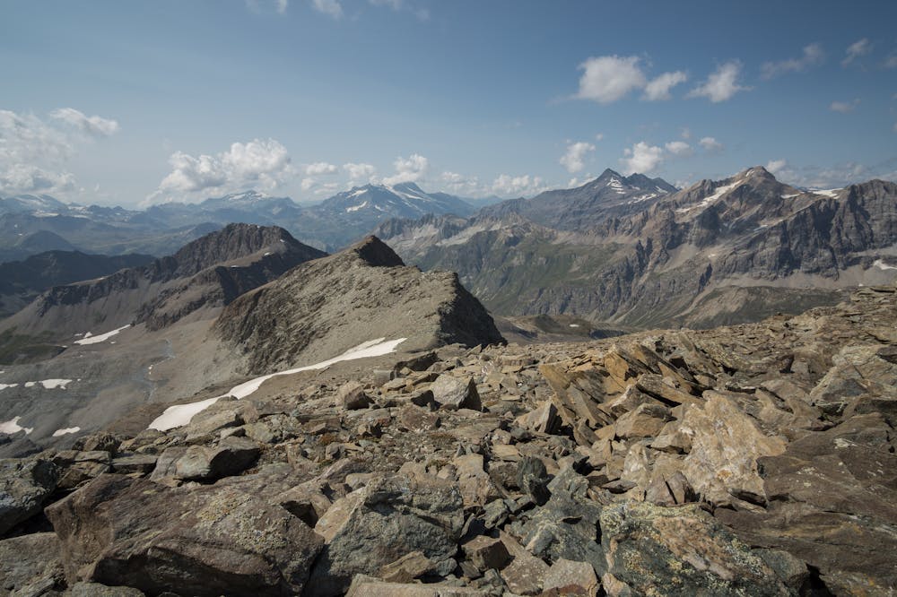 Sommital ridge from the summit