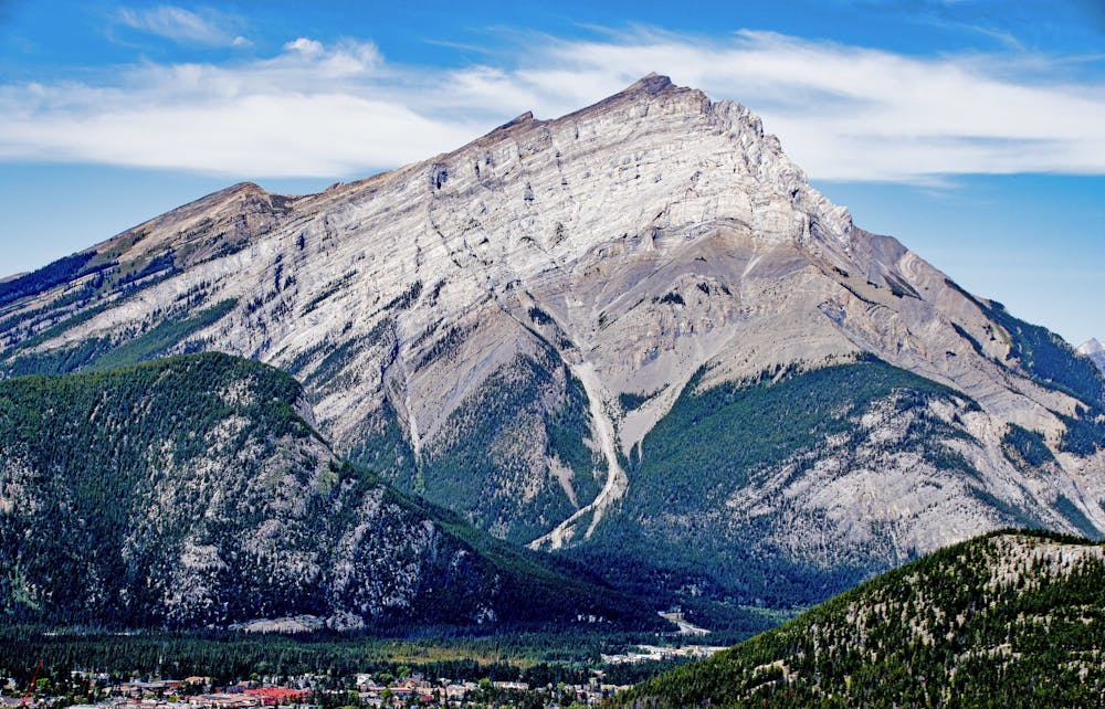 Cascade Mountain seen from the Banff Gondola