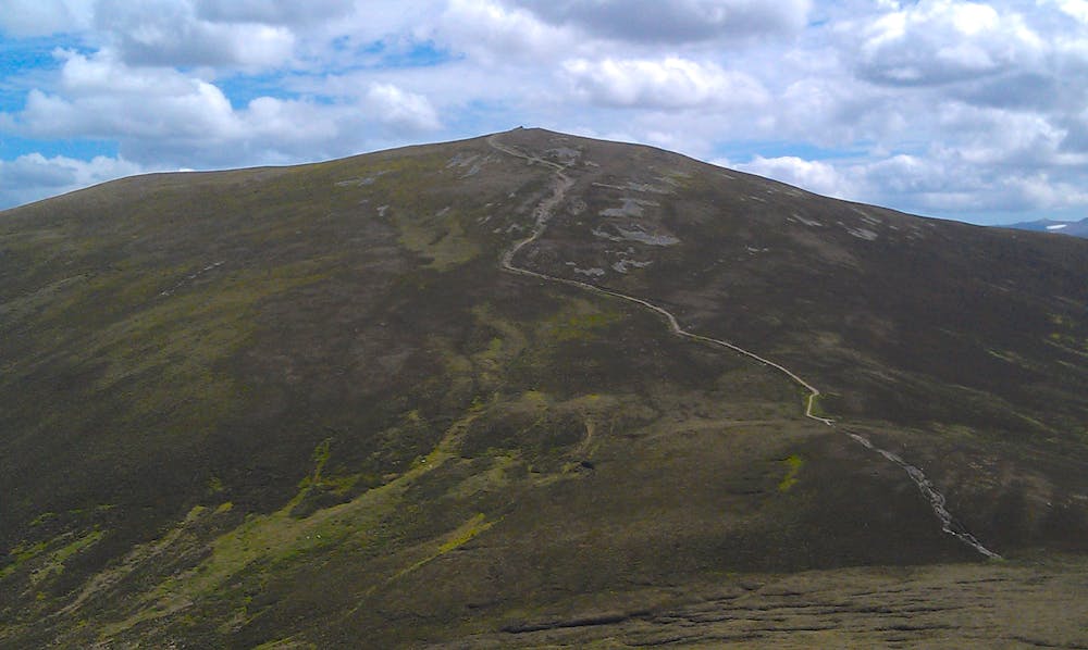 Our route up Meall a' Bhuachaille