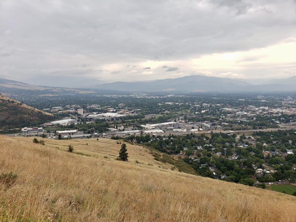 Looking over Missoula on the way up
