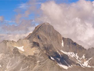 Dent Parrachée,  3697 m : Par le versant S du Col de la Dent Parrachée (voie normale)