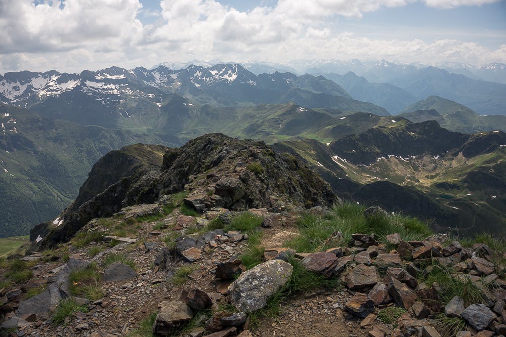 View from the South Summit (starting point is visible on the right)
