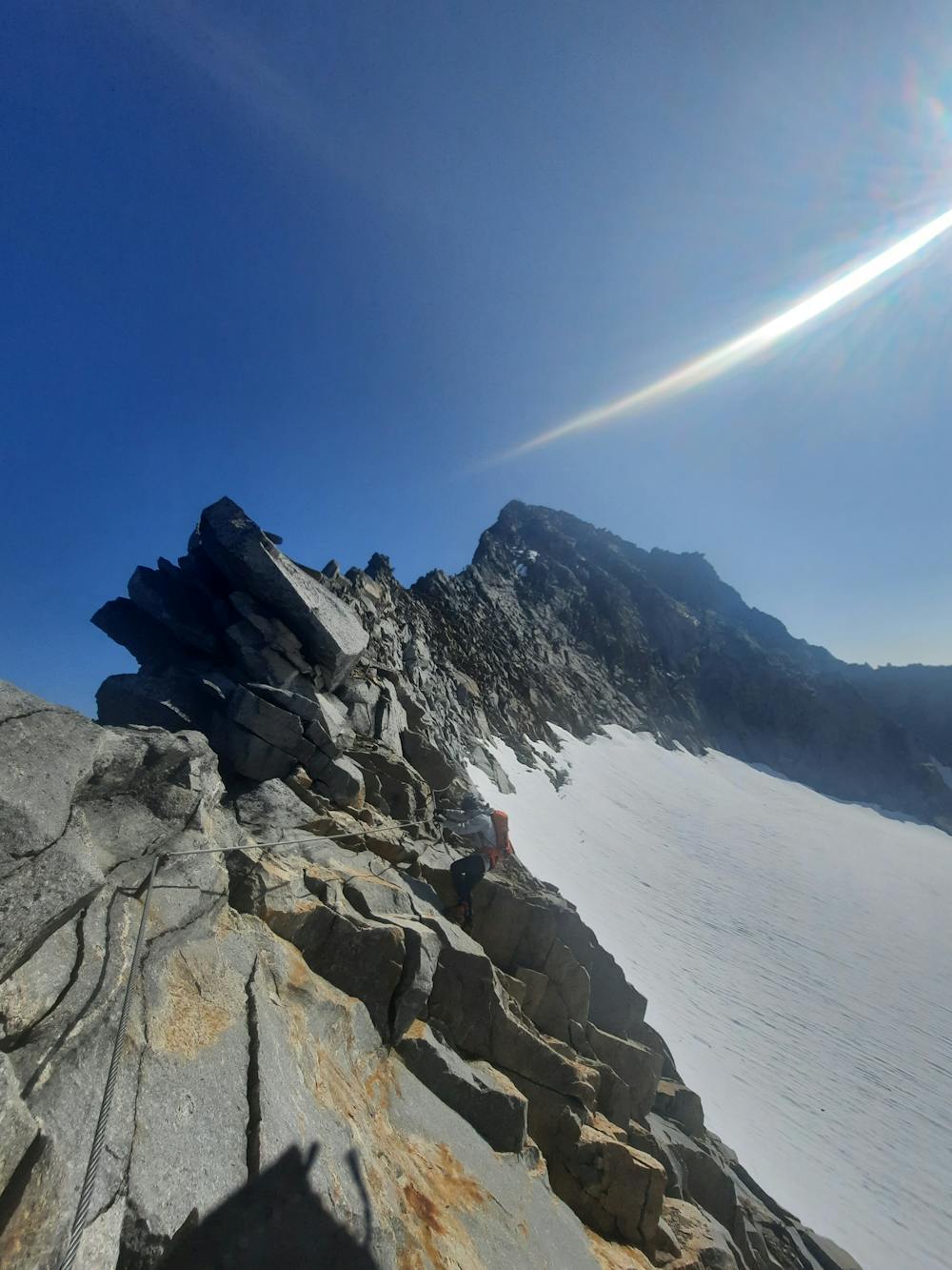 Klettersteig am Gipfelgrat