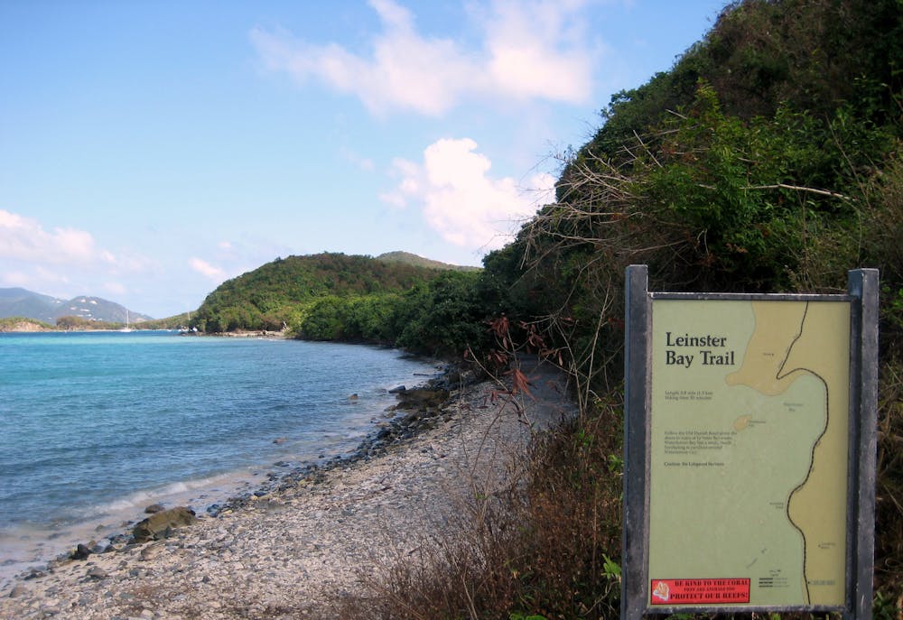 Starting the Leinster Bay Trail