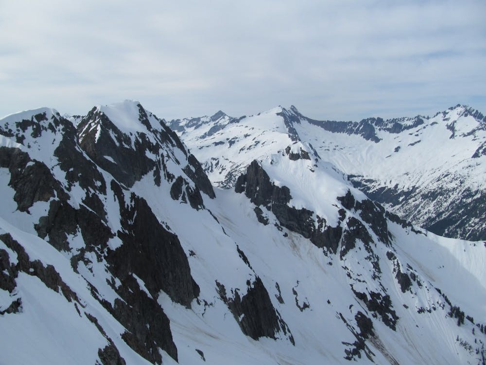 Looking out towards the Col between Magic Mountain and Pelton Peak