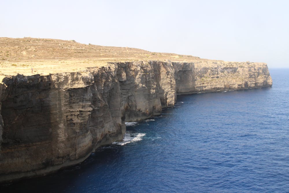 Some of the huge cliffs which line the north coast