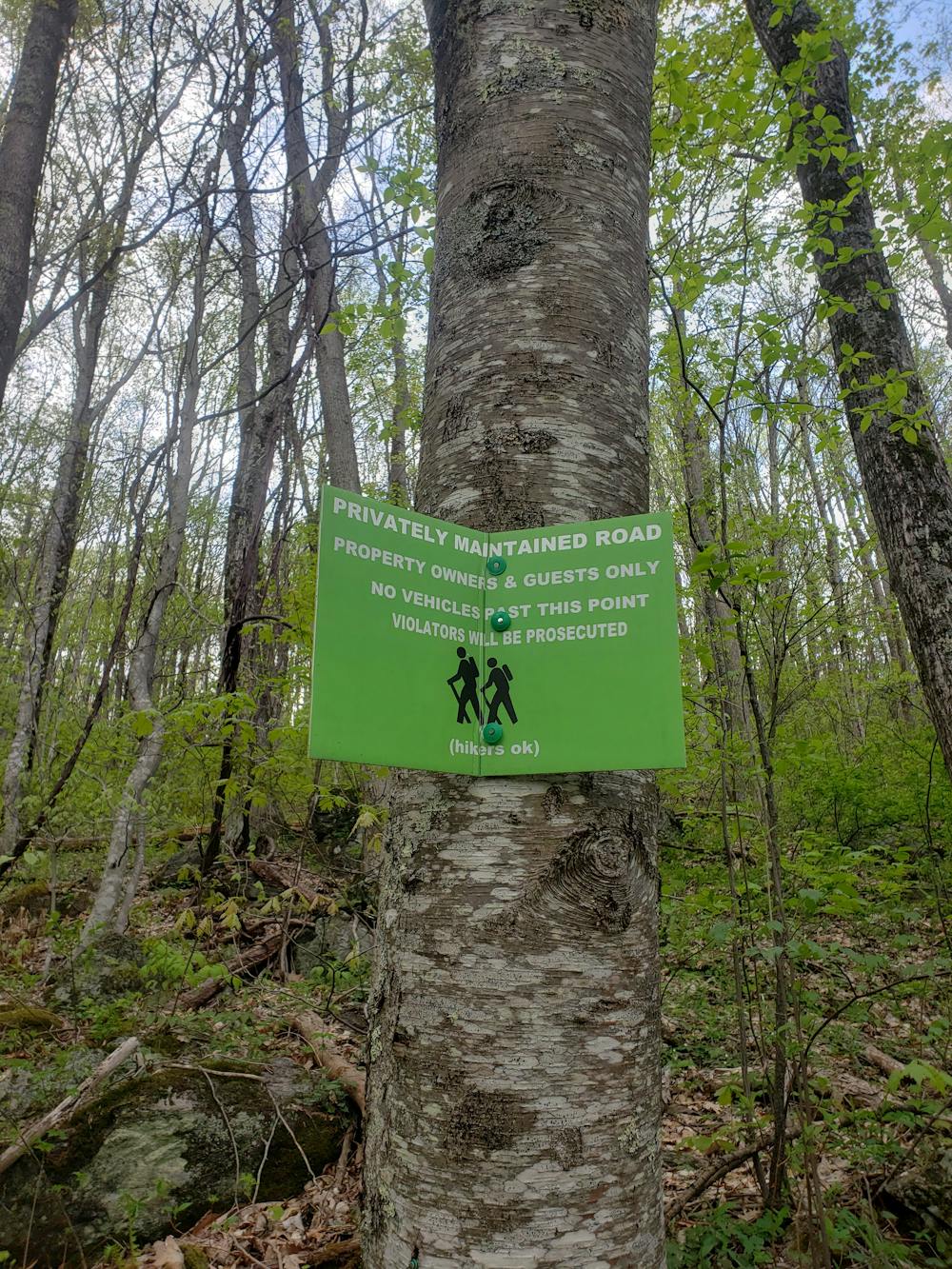 Hiker Sign