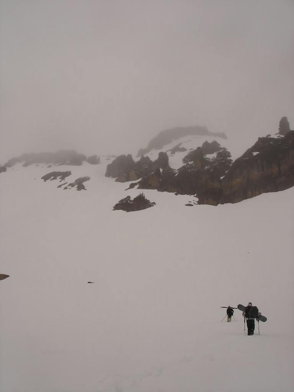Hiking up the Subsummit of the Third Burroughs