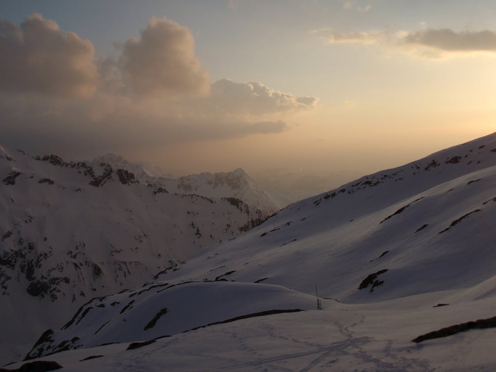 Sunset from the Conscrits Hut