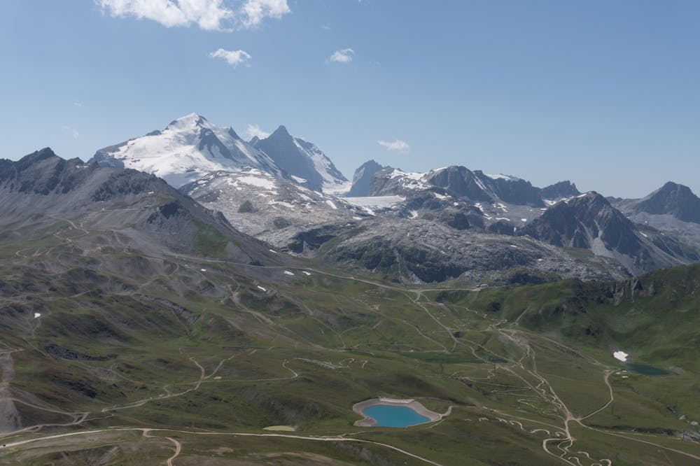 View over La Grande Motte glacier