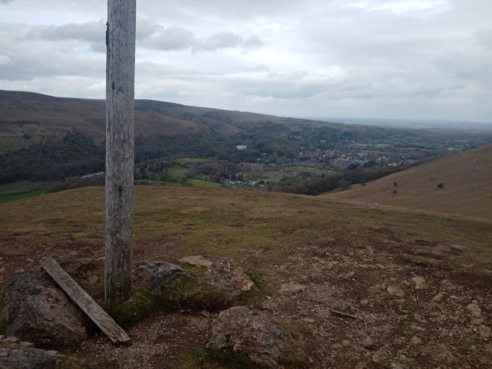 Looking down on Church Stretton from the summit of Ragleth Hill