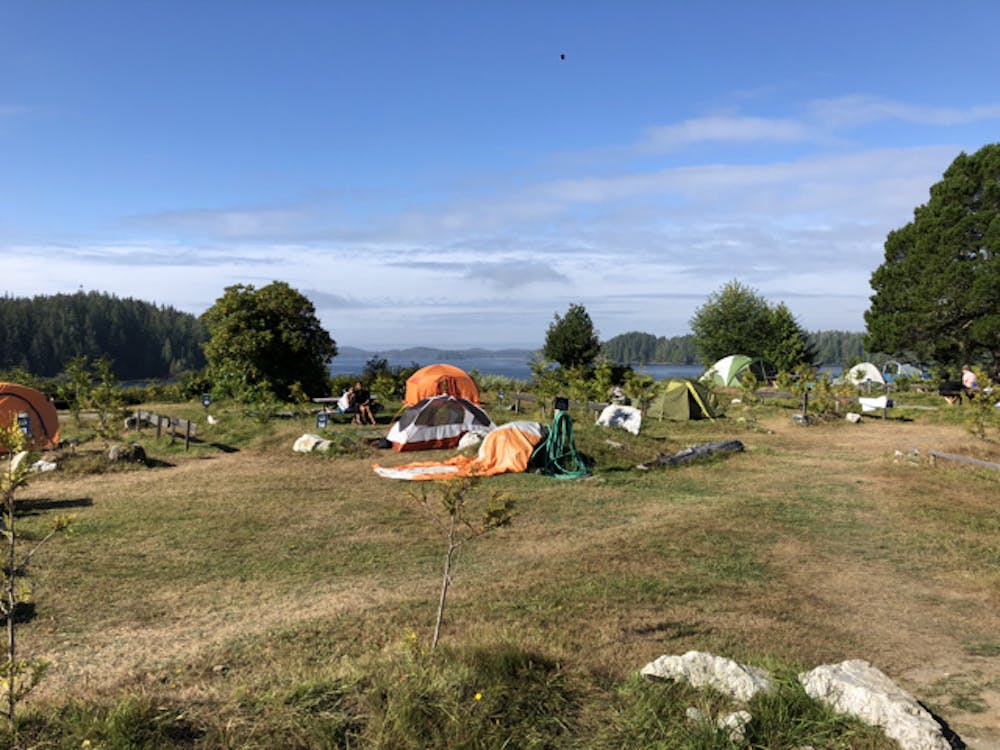 Meares Island camp ground